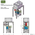 Sac à thé en forme de triangle automatique Machine d&#39;emballage de poids de remplissage